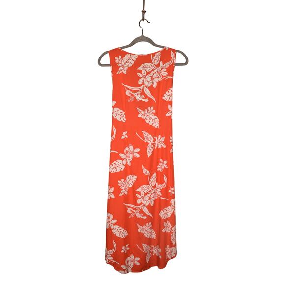 TOMMY BAHAMA NEW $178 Hibiscus Hiatus Front Tie Sundress Orange Small - Picture 2 of 4